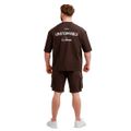 Tričko Oversized Unstoppable Brown - GymBeam, veľkosť M, veľkosť oblečenia M