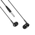 Drôtové slúchadlá XO EP37 jack 3,5mm čierne