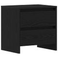 vidaXL Nočný stolík Čierny dub 45 x 34 x 44,5 cm Kompozitné drevo