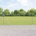 vidaXL Zvarené drôtené pletivo s betónovým základom 50 x 1 m Sieťovina
