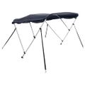 vidaXL Strieška Bimini s 3 oblúkmi a stenami 183x(137-152)x137 cm