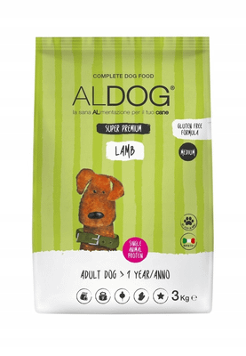Aldog 2D-LA3M Lamb Medium/Large granule pre dospelé psy, stredné/veľké plemená, jahňacie, 3 kg