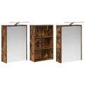 vidaXL Set kabinetov do kúpeľne 3 ks 126 x 16 x 62.5 cm