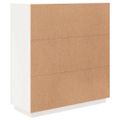 vidaXL Vysoká skrinka biela 100x40x108,5 cm masívna borovica
