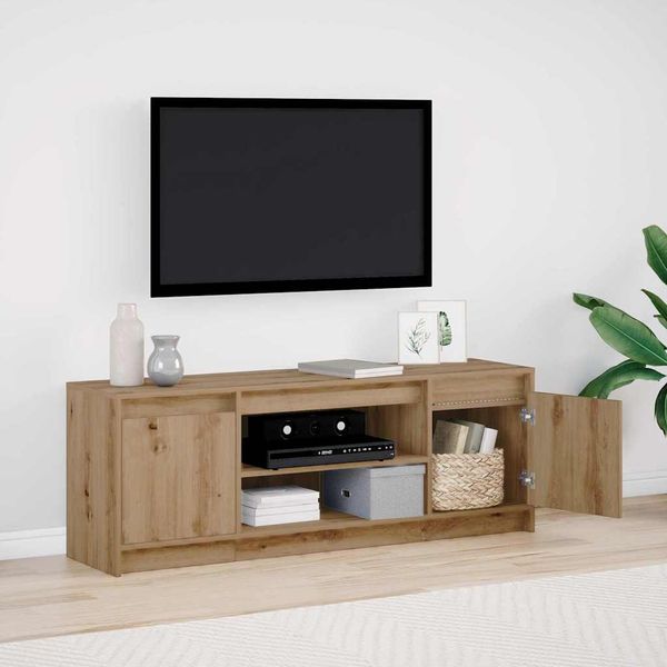 vidaXL TV jednotky Hnedá 139,5 x 34 x 50 cm Kompozitné drevo
