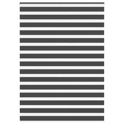 vidaXL Zebrová roleta čierna 155x230 cm šírka látky 150,9 cm polyester