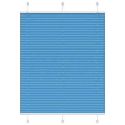 vidaXL Plisovaná roleta modrá 110x100 cm, šírka látky 109,4 cm, polyester