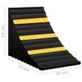 vidaXL Zakladacie kliny 2 ks 29x16x19 cm guma
