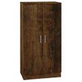 vidaXL Botník dymový dub 55x35x108 cm spracované drevo