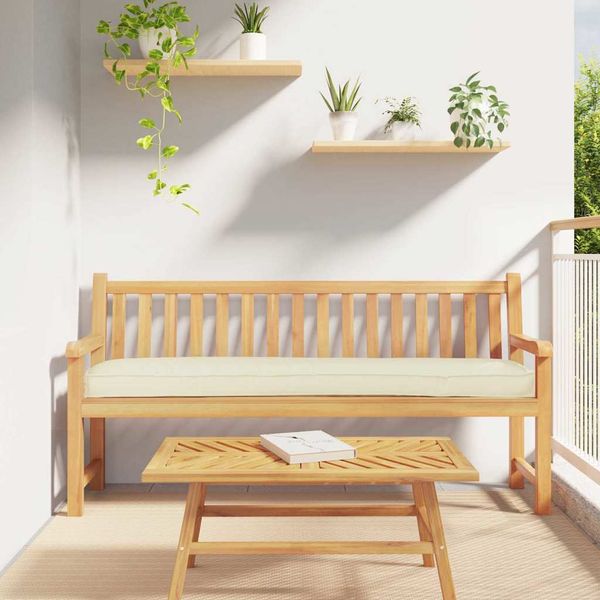 vidaXL Sada vankúšov na palete 2 pcs Krémová 180 x 40 x 8 cm