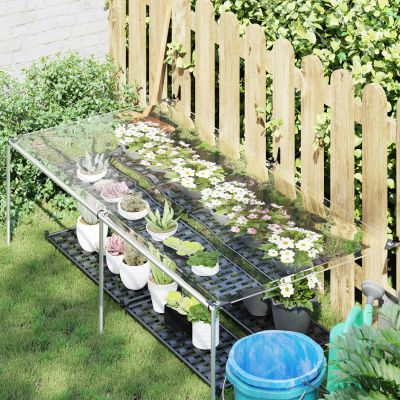 vidaXL Pokrytie rastlín Priehľadná 1 x 2 m PVC