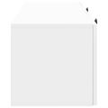 vidaXL Nástenná TV skrinka Biela s vysokým leskom 78,5 x 31 x 30 cm