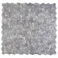 vidaXL Mozaikové dlaždice Svetlosivá 30 x 30 cm Mramor