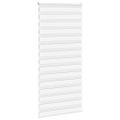vidaXL Zebra roleta biela 100x230 cm šírka látky 95,9 cm polyester