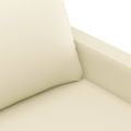 vidaXL 2-miestna pohovka krémová 120 cm umelá koža