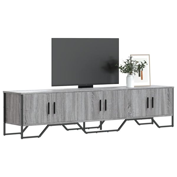 vidaXL TV skrinka sivý dub sonoma 180x34x41 cm kompozitné drevo