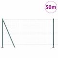 vidaXL Zvarené drôtené pletivo s betónovým základom 50 x 1,2 m Zelená