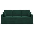 vidaXL Pohovka Tmavozelená 198 x 78 x 80 cm Zamat