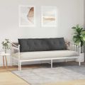 vidaXL Poduška na chrbát Tmavosivá 180 x 50 cm Kordúrová tkanina