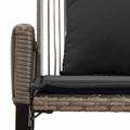 vidaXL Vonkajšia lavička 2 -Seater 4 ks 110 x 59 x 82 cm polyratan