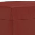vidaXL Lavička vínovo-červená 100x35x41 cm umelá koža