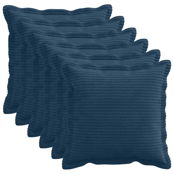 vidaXL Poťah na podložku 6 ks HOUTEN Námornícka modrá 40 x 40 cm