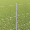 vidaXL Vonkajšie divoké oplotenie s posteľami 25 x 1,5 m Strieborná