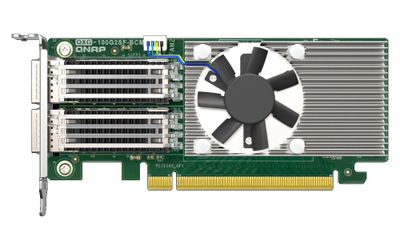 QNAP QXG-100G2SF-BCM Dual port na 100GbE Network adaptér, 2 x QSFP28