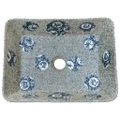 vidaXL Umývadlo na dosku viacfarebné obdĺžnik 46x35,5x13 cm keramické