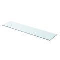 vidaXL Poličky 2 ks panel z priehľadného skla 90x20 cm