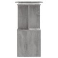 vidaXL Rohový stôl sivý dub sonoma 200x50x76 cm spracované drevo