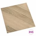 vidaXL Podlahové dosky Hnedá 5,11 m² 55 ks PVC