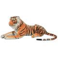 vidaXL Hračka plyšový tiger, hnedý, XXL
