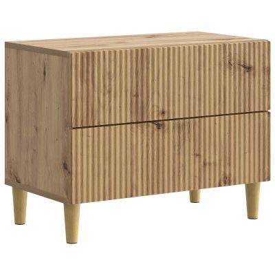 vidaXL Nočný stolík Dub artisan 62 x 34,5 x 48 cm Kompozitné drevo