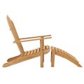 vidaXL Stoličky Adirondack s opierkami na nohy 2 ks tíkový masív