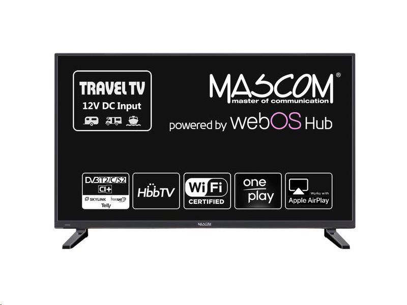 MASCOM MC22TFW11 – 22” Full HD Smart TV (12 V, WebOS, DVB-S2/T2/C)
