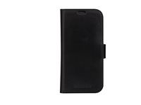 Pouzdro s klopou pro mobilní telefon - kůže full-grain - černá - pro Apple iPhone 15 Plus