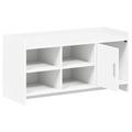 vidaXL Skriňa na topánky Biela 100 x 39,5 x 51 cm Kompozitné drevo