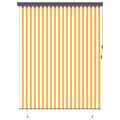 vidaXL Roleta Biela a oranžová 200 x 250 cm Textil a hliník