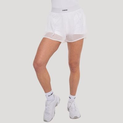 Dámske šortky Flow White - GymBeam, veľkosť S
