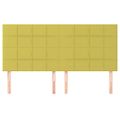 vidaXL Čelo postele zelené 160x5x118/128 cm látkové
