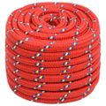 vidaXL Lodné lano červené 20 mm 100 m polypropylén