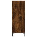 vidaXL Knižnica dymový dub 69,5x32,5x90 cm kompozitné drevo