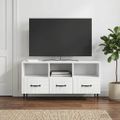 vidaXL TV skrinka Biela 102 x 34,5 x 50 cm Kompozitné drevo