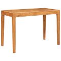vidaXL Jedálenský stôl 110 x 55 x 76 cm Pevné akáciové drevo Hnedá