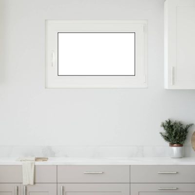 vidaXL Podkrovné okno RISOR 90 x 70 cm PVC a sklo Biela