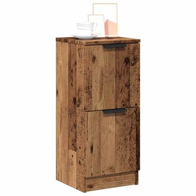 vidaXL Komoda staré drevo 30x30x70 cm spracované drevo