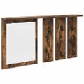 vidaXL Vešiak na stenu Nástenná montáž Tmavý dub 85 x 10 x 45 cm