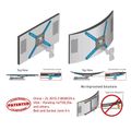 Barkan 3400L.W - 4 pohybový predĺžený do 600x400mm, pre TV 13"-83" (33-212cm), do 50kg
