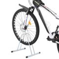 vidaXL Stojan na 1 bicykel podlahový voľne stojaci pozinkovaná oceľ